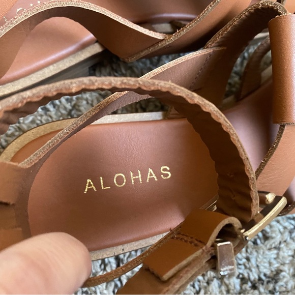 ALOHAS Perry Leather Fisherman Sandal in Tan Brown - Picture 7 of 8